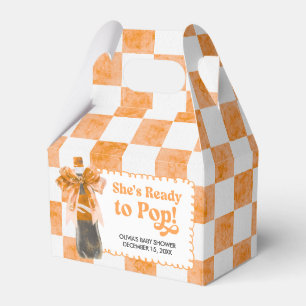 She's Ready to Pop Baby Shower Favor Boxes