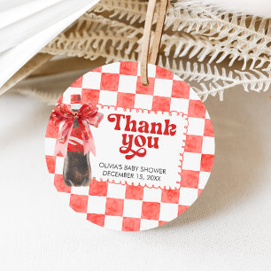 She's Ready to Pop Baby Shower Favor Tags