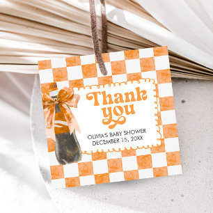 She's Ready to Pop Baby Shower Favor Tags