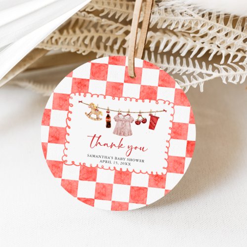 She's Ready to Pop Baby Shower Favor Tags