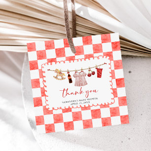 She's Ready to Pop Baby Shower Favor Tags