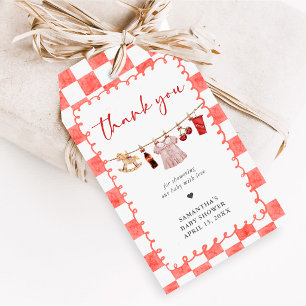 She's Ready to Pop Baby Shower Favor Tags