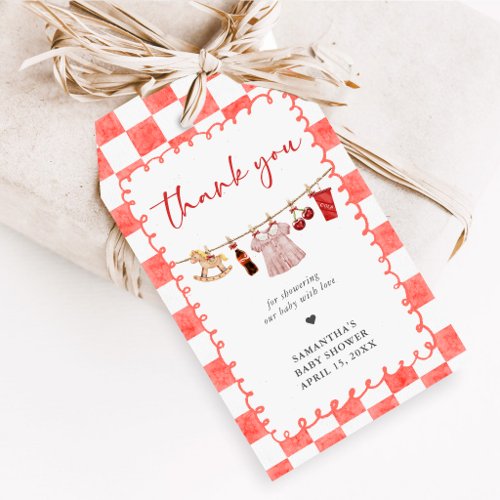 She's Ready to Pop Baby Shower Favor Tags