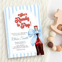 She's Ready to Pop Baby Shower Invitation