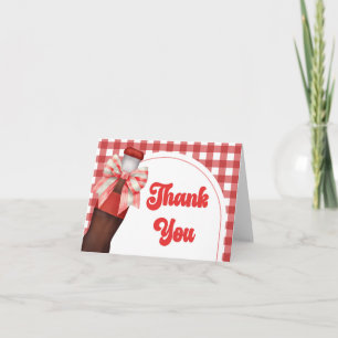 She's Ready to Pop Baby Shower Letterpress Thank You Card