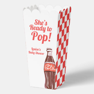 She's Ready to Pop Baby Shower Pop Corn Favor Boxes