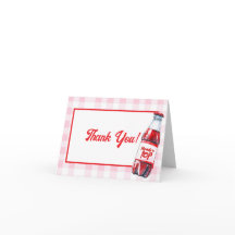 She's Ready to Pop Baby Shower Soda Thank You Card