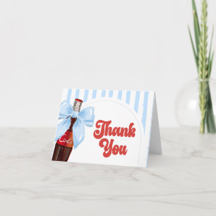 She's Ready to Pop Baby Shower Thank You Card