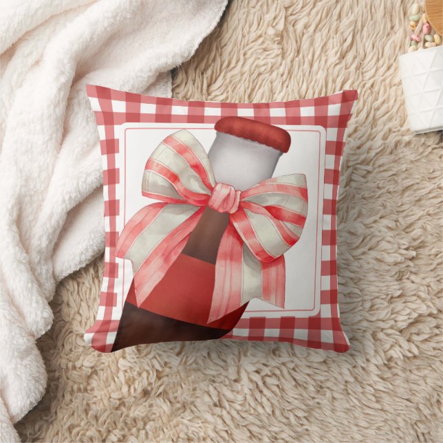 She's Ready to Pop Baby Shower  Throw Pillow (Blanket)