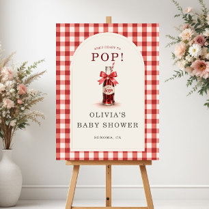 She's Ready to Pop Baby Shower Welcome Sign
