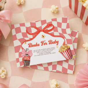 She's Ready To Pop Pink Baby Shower Books For Baby Enclosure Card