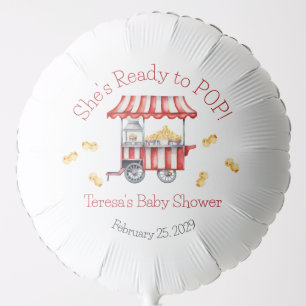 She's Ready to POP!  Popcorn Baby Shower Balloon
