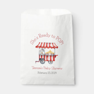 She's Ready to POP! Popcorn Baby Shower Favor Bag