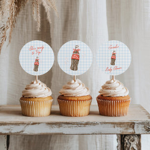 She's Ready To Pop Round Circle Label Stickers