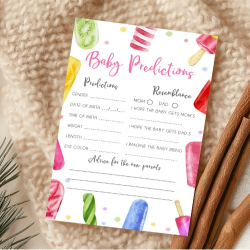 She's Ready to Pop Shower Advice and Wishes Game