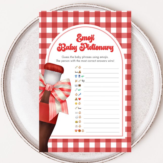 She's Ready to Pop Shower Emoji Pictionary Game (She's Ready to Pop Baby Shower Game)