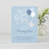 She's Ready To Pop! Shower Invitation (Standing Front)