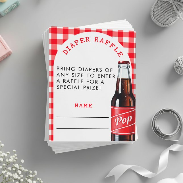 She's Ready To Pop Soda Baby Shower Diaper Raffle Enclosure Card (She's Ready To Pop Soda Baby Shower Diaper Raffle Enclosure Card
)
