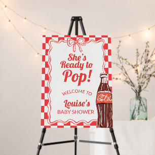 She's Ready to Pop Soda Baby Shower Foam Board