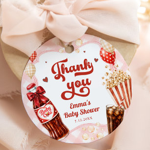 She's Ready to Pop Soda Baby Shower Thank you Favor Tags