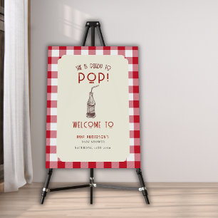 She's Ready To Pop Soda Baby Shower Welcome Sign