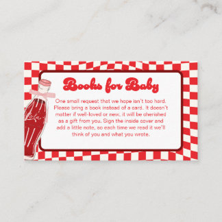 She's ready to pop soda cola baby shower enclosure card