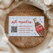 She's Ready to Pop Soda QR Code Gift Registry