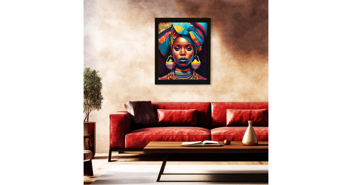 She's Royal Wall Art Black Woman Art Zazzle