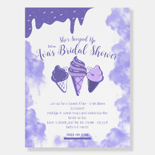 She's Scooped Up purple ice cream Foam Board