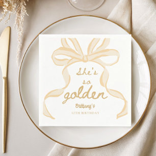 She's So Golden Girl 10th Birthday Party Napkins
