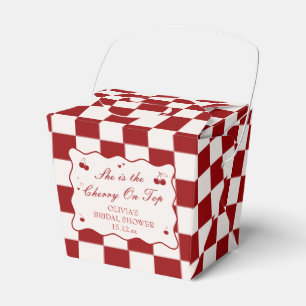 She's the Cherry On Top Bridal Shower Favor Boxes