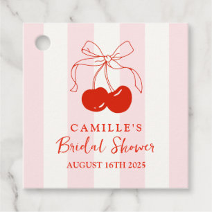 She's the Cherry on Top Bridal Shower Favor Tags