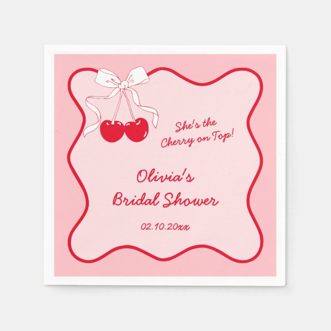 She's the cherry on top napkins (Front)