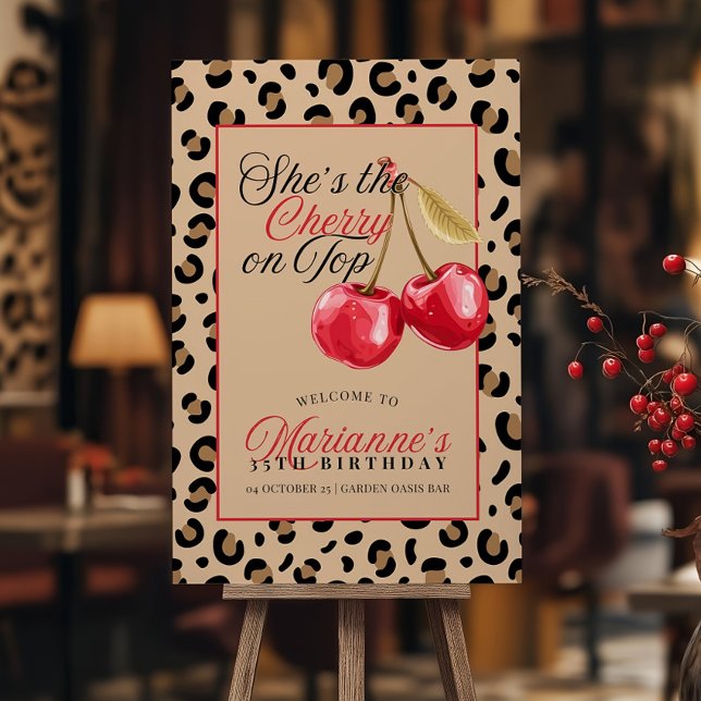 She's the Cherry on Top Welcome Sign Template Bday (Creator Uploaded)