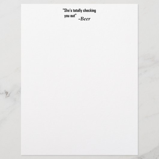 "She's Totally Checking You Out" - Beer (Front)