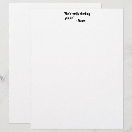 "She's Totally Checking You Out" - Beer (Front/Back)