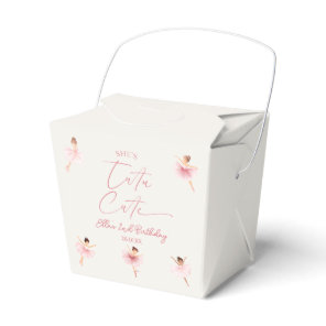 She's Tutu Cute Ballerina 2nd Birthday Party Favor Boxes