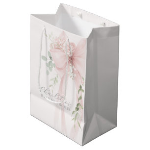 She's tying a knot Bow Bridal Shower Medium Gift Bag