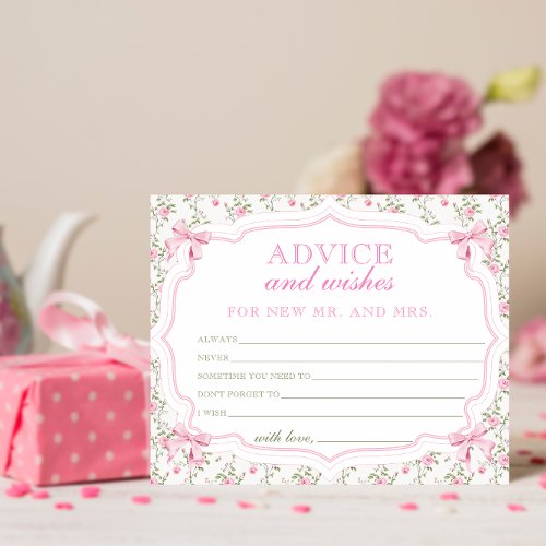 Shes Tying the Knot Advice and Wishes Cards