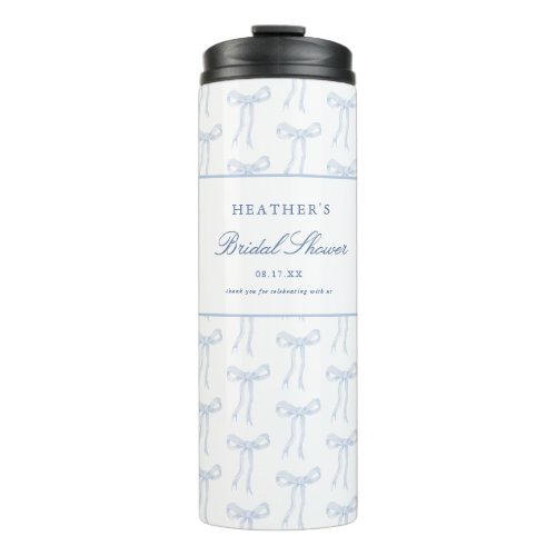 Shes Tying The Knot Blue Bridal Shower Favors Thermal Tumbler