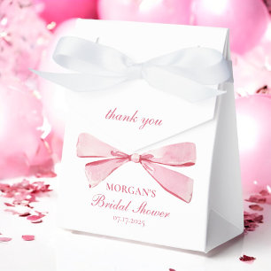 She's Tying The Knot Blush Pink Bridal Shower Favor Boxes