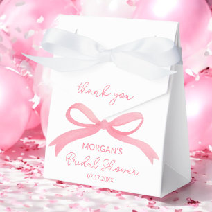 She's Tying The Knot Blush Pink Bridal Shower Favor Boxes