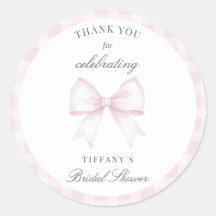 She's Tying The Knot Bow Bridal Shower Thank You