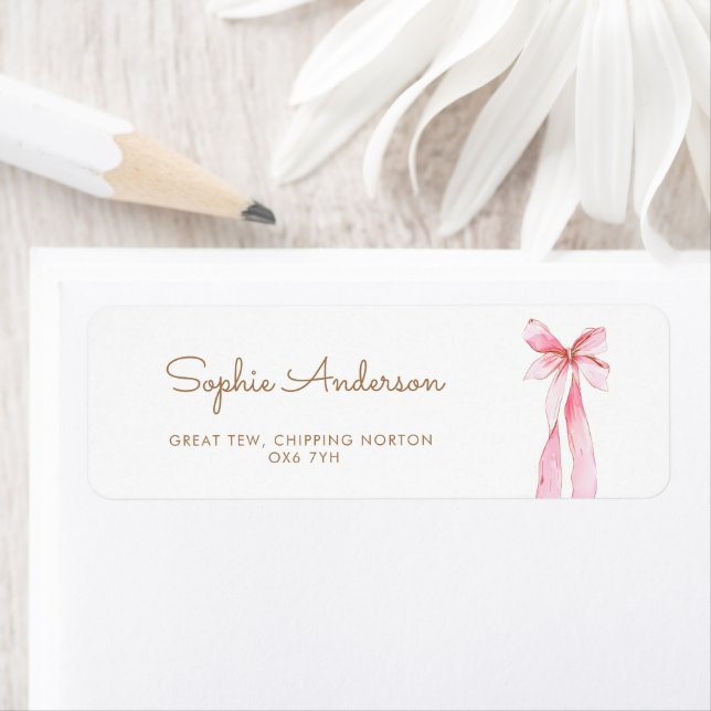 She's tying The Knot Bridal Shower Address Label (Insitu)