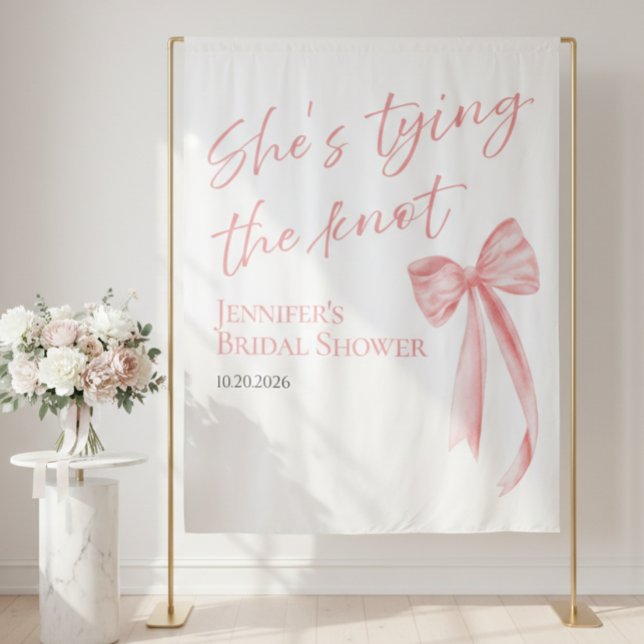 She's Tying the Knot | Bridal Shower Backdrops (Creator Uploaded)