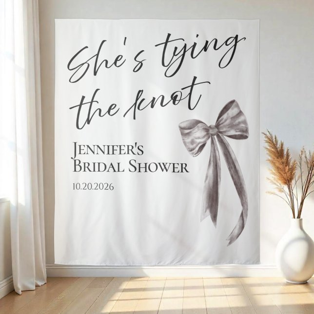 She's Tying the Knot | Bridal Shower Backdrops (Creator Uploaded)