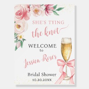 SHE'S TYING THE KNOT BRIDAL SHOWER FOAM BOARD