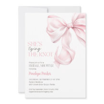 She's Tying the Knot Bridal Shower Invitation
