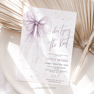 She's tying the knot Bridal shower  Invitation