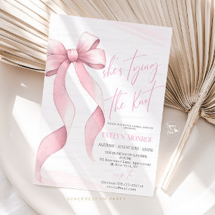 She's tying the knot Bridal shower  Invitation